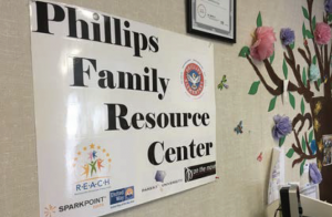 Phillips Family Resource Center sign